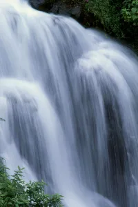 Hawaii, Big Island, One Of Many Waterfalls Along Hamakua Coast, Blur Action B1608 Hawaii, Big Island, One Of Many Waterfalls Along Hamakua Coast, Blur Action B1608