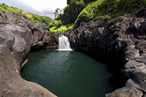 Lakes Streams Art Gallery: Hawaii, Maui, Kipahulu, One Of The Seven Sacred Pools
