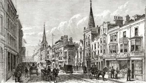 Images Dated 2nd September 2011: High Street, Southampton, Hampshire, England In The Late 19Th Century