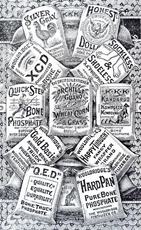 Historic Advertisement For Orchilla Guano Soil Enricher With Illustrations From The 20th Century Historic Advertisement For Orchilla Guano Soil Enricher With Illustrations From The 20th Century