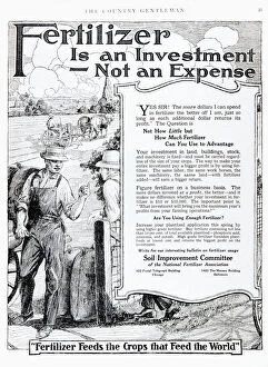 Images Dated 22nd March 2004: Historic Fertilizer Advertisement From Early 20th Century Magazine