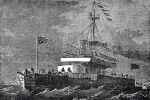 Hms Devastation At The Queens Jubilee Naval Review In 1887 From Illustrated London Hms Devastation At The Queens Jubilee Naval Review In 1887 From Illustrated London