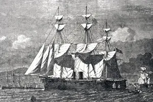 Hms Sultan At The Queens Jubilee Naval Review In 1887 From Illustrated London News Hms Sultan At The Queens Jubilee Naval Review In 1887 From Illustrated London News