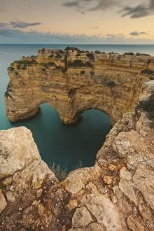 Iconic rock formation, Arcos Naturais, Praia da Marinha, Algarve, Portugal
