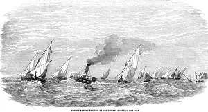 The Illustrated London News Etching From 1854 Ships Passing Hte Bar At The Rosetta The Illustrated London News Etching From 1854 Ships Passing Hte Bar At The Rosetta