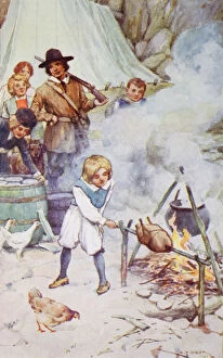 Images Dated 19th February 2012: Illustration By A. A. Dixon From An Edition Dating Circa 1915 Of The Swiss Family Robinson By M