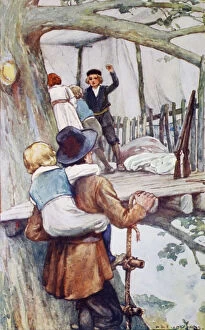 Images Dated 19th February 2012: Illustration By A. A. Dixon From An Edition Dating Circa 1915 Of The Swiss Family Robinson By M