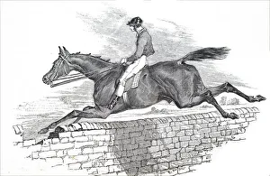 Grand National Gallery: Illustration depicting a horse from the 1836 Grand Liverpool Steeplechase