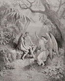 Images Dated 7th December 2005: Illustration By Gustave Dore 1832-1883 French Artist And Illustrator For Paradise Lost By John