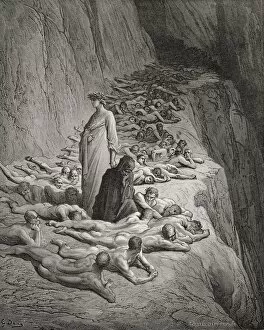 Images Dated 7th December 2005: Illustration For Purgatorio By Dante Alighieri Canto Xix Lines 131 To 133 By Gustave Dore