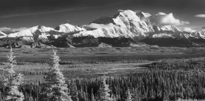 Infrared Panorama Of Denali And The Alaska Range Taken From Near The Wonder Lake Infrared Panorama Of Denali And The Alaska Range Taken From Near The Wonder Lake