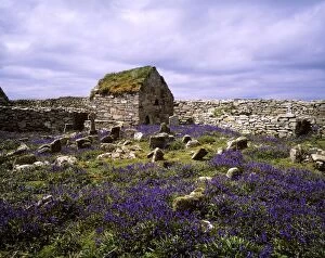 Images Dated 10th April 2007: Inishmurray Island, Co Sligo, Ireland; Monastery Ruins