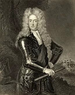 James Butler, 2Nd. Duke Of Ormond, 1665-1745. Irish General. 19Th Century Print Engraved By H