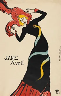 Jane Avril poster by Henri de Toulouse-Lautrec. Henri de Toulouse-Lautrec, French artist, 1864-1901 Jane Avril poster by Henri de Toulouse-Lautrec. Henri de Toulouse-Lautrec, French artist, 1864-1901