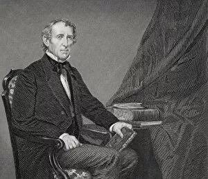 Images Dated 15th February 2006: John Tyler 1790 To 1862. 10Th President Of The United States 1841 To 1845 From Painting By Alonzo Chappel