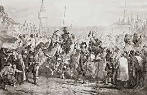 Crimean War Gallery: Kara Fatima Khanum Arrives Constantinople Large Retinue