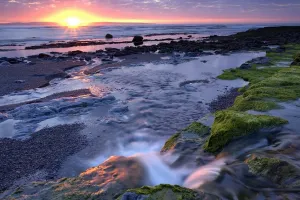 Killala Bay, Co Sligo, Ireland; Sunset Over Water Killala Bay, Co Sligo, Ireland; Sunset Over Water