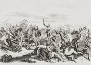 King Ramiro II of Leon defeats Abd-al-Rahman III in the Battle of Simancas, 939 AD King Ramiro II of Leon defeats Abd-al-Rahman III in the Battle of Simancas, 939 AD