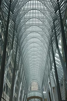 Images Dated 28th April 2013: Large Arched Glass And Metal Domed Ceiling; Toronto, Ontario, Canada