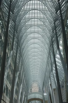 Large Arched Glass And Metal Domed Ceiling; Toronto, Ontario, Canada Large Arched Glass And Metal Domed Ceiling; Toronto, Ontario, Canada