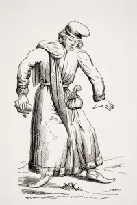 Lawyer. From 19Th Century Reproduction Of Engraving By Merian In Danse Des Morts Published Frankfort 1596 Lawyer. From 19Th Century Reproduction Of Engraving By Merian In Danse Des Morts Published Frankfort 1596
