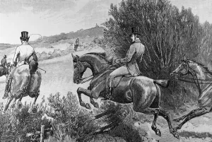 The Life And Times Of Queeen Victoria 1901. Prince Albert Hunting Near Belvoir Castle The Life And Times Of Queeen Victoria 1901. Prince Albert Hunting Near Belvoir Castle