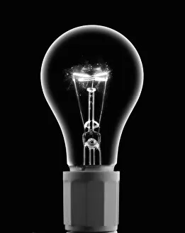 Images Dated 9th April 2012: Light Bulb With Current
