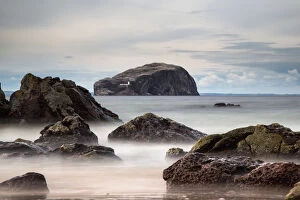 Images Dated 21st July 2012: Lighthouse on bass rock; Scottish borders scotland