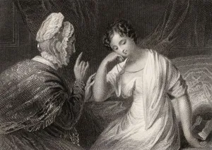 The Love Letter Engraved By Charles Rolls After Painting By H. Richter The Love Letter Engraved By Charles Rolls After Painting By H. Richter