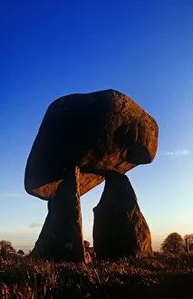 Images Dated 23rd March 2007: Low Angle View Of Proleek Dolmen, County Louth, Republic Of Ireland