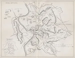 Map Of Ancient Rome From The National Encyclopaedia Published By William Mackenzie London Late 19Th Century Map Of Ancient Rome From The National Encyclopaedia Published By William Mackenzie London Late 19Th Century