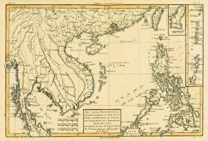 Images Dated 19th September 2004: Map Of The Phillipinnes, Circa.1760. From 'Atlas De Toutes Les Parties Connues Du Globe Terrestre