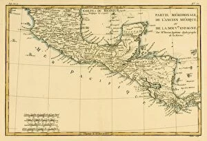 Images Dated 19th September 2004: Map Of Southern Mexico, Circa.1760. From 'Atlas De Toutes Les Parties Connues Du Globe Terrestre 'By