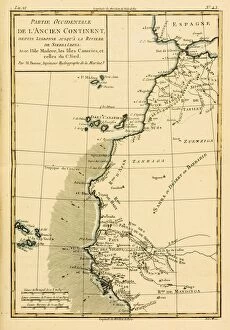 Images Dated 20th September 2004: Map Of West Africa Circa.1760. From 'Atlas De Toutes Les Parties Connues Du Globe Terrestre 'By