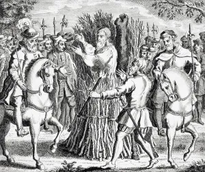 The Martyrdom Of Dr Taylor Who Was Burnt On Aldham Common In 1555 From The Burning The Martyrdom Of Dr Taylor Who Was Burnt On Aldham Common In 1555 From The Burning