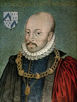 Michel Eyquem de Montaigne, Lord of Montaigne, 1533 - 1592. Philosopher of the French Renaissance period; France Michel Eyquem de Montaigne, Lord of Montaigne, 1533 - 1592. Philosopher of the French Renaissance period; France