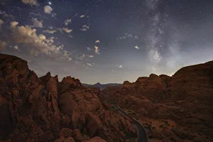 The Milky Way over Valley of Fire State Park; Nevada, United States of America The Milky Way over Valley of Fire State Park; Nevada, United States of America