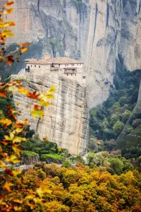 <b class=qtipBold><figcaption>Monastery Rousanou; Meteora, Greece</figcaption></b><br><em>© Design Pics / Reynold Mainse</em> Monastery Rousanou; Meteora, Greece