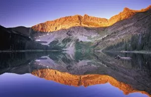 Images Dated 21st October 2002: Mountain At Sunset, Kootenays, British Columbia, Canada