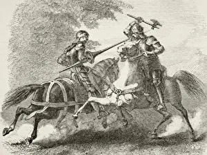 Mounted Clash Between Robert The Bruce And Sir Henry De Bohun During Battle Of Bannockburn Mounted Clash Between Robert The Bruce And Sir Henry De Bohun During Battle Of Bannockburn