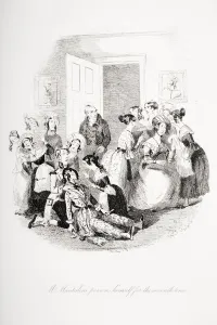 Mr Mantalini Poisons Himself For The Seventh Time.Illustration From The Charles Dickens Novel Nicholas Nickleby By H.K Mr Mantalini Poisons Himself For The Seventh Time.Illustration From The Charles Dickens Novel Nicholas Nickleby By H.K