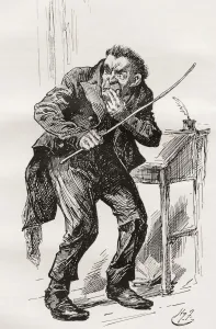 Mr. Squeers. Illustration By Harry Furniss For The Charles Dickens Novel Nicholas Nickleby Mr. Squeers. Illustration By Harry Furniss For The Charles Dickens Novel Nicholas Nickleby