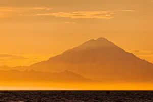 Mt. Redoubt at Sunset, Ninilchik, Kenai Peninsula, Alaska, USA Mt. Redoubt at Sunset, Ninilchik, Kenai Peninsula, Alaska, USA