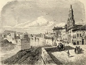 Murcia, Spain. From The Book Spanish Pictures By The Rev Samuel Manning, Published 1870 Murcia, Spain. From The Book Spanish Pictures By The Rev Samuel Manning, Published 1870
