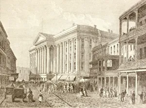 New Orleans, Louisiana, United States Of America. The Saint Charles Hotel On St Charles Street In The 1880S New Orleans, Louisiana, United States Of America. The Saint Charles Hotel On St Charles Street In The 1880S