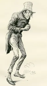 Newman Noggs. Illustration By Harry Furniss For The Charles Dickens Novel Nicholas Nickleby Newman Noggs. Illustration By Harry Furniss For The Charles Dickens Novel Nicholas Nickleby