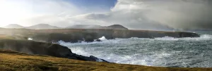 North Mayo, Co Mayo, Ireland; Sea Cliffs Next To The Atlantic North Mayo, Co Mayo, Ireland; Sea Cliffs Next To The Atlantic