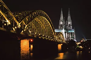 North Rhine, Westphalia, Dom And Hohenzollem Brucke North Rhine, Westphalia, Dom And Hohenzollem Brucke