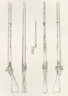 'Old Brown Bess'. Regulation Muskets And Socket Bayonet. From The British Army: It's Origins 'Old Brown Bess'. Regulation Muskets And Socket Bayonet. From The British Army: It's Origins