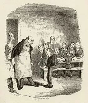 Images Dated 4th August 2009: Oliver Asking For More. From The Book The Adventures Of Oliver Twist By Charles Dickens